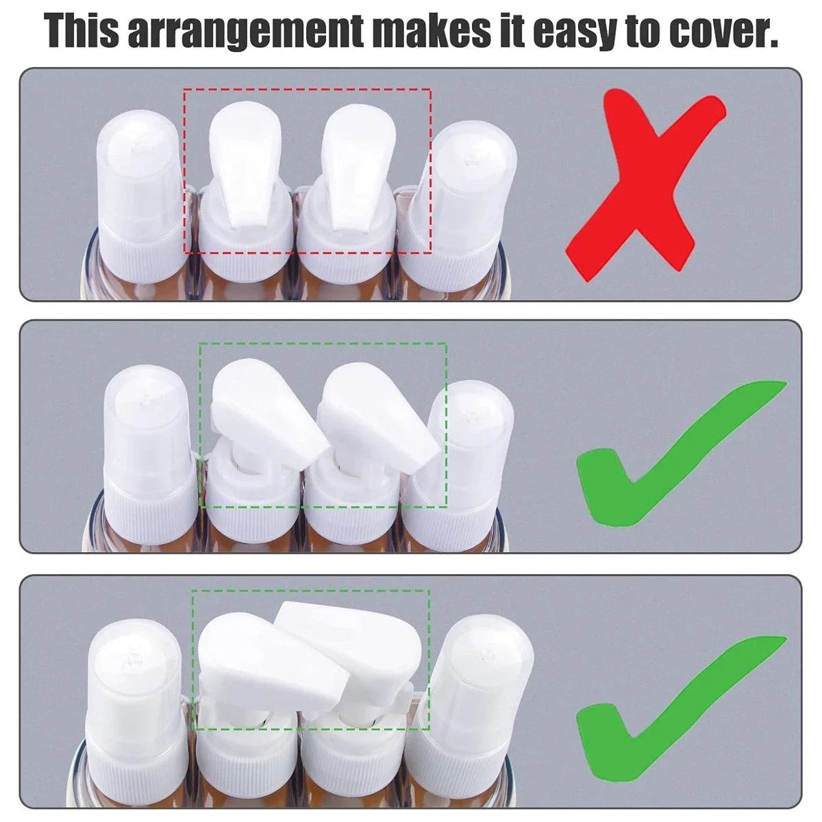 Portable Transparent Plastic Bottling 3 Colors 1Set