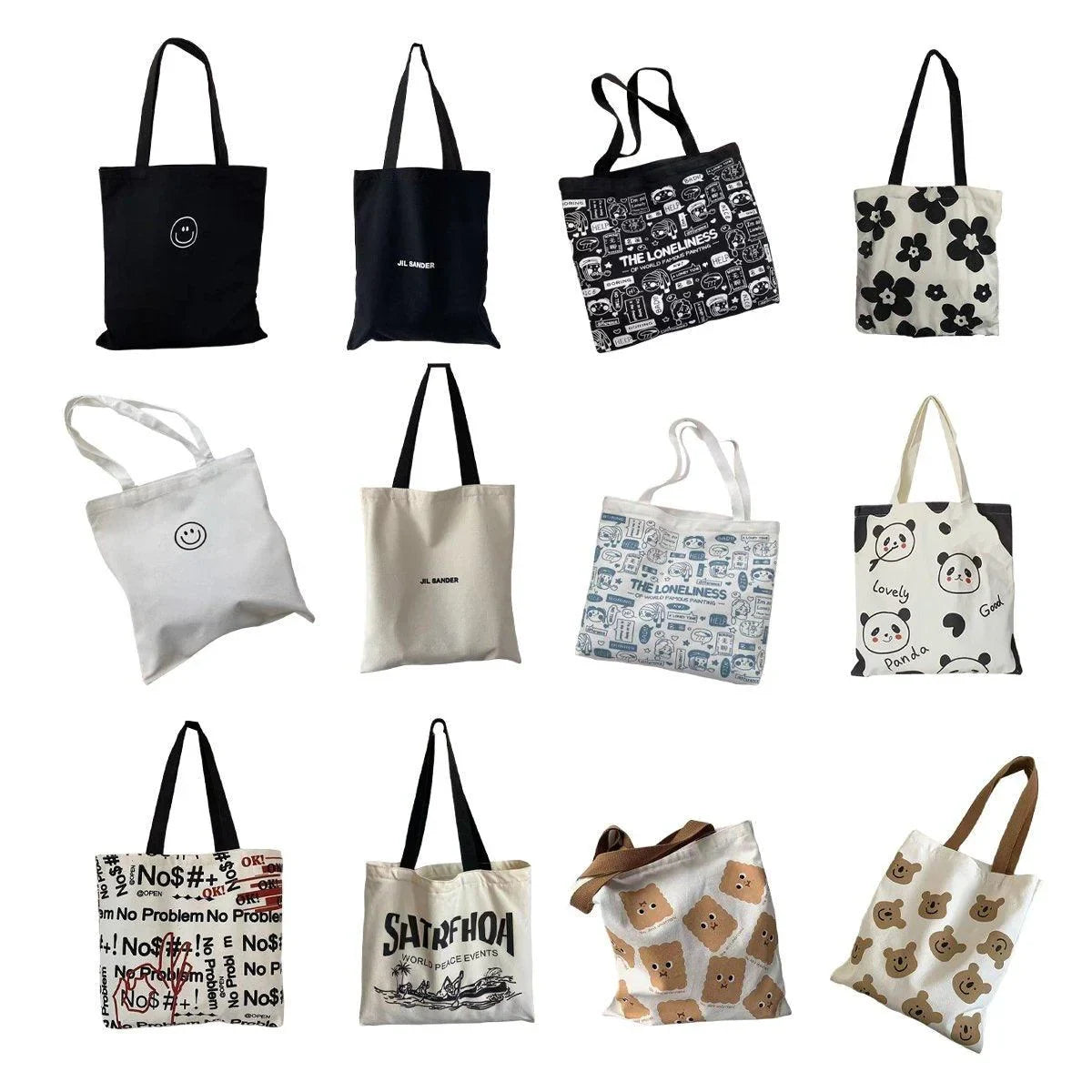 High-Quality Canvas Shoulder Bags 1PC