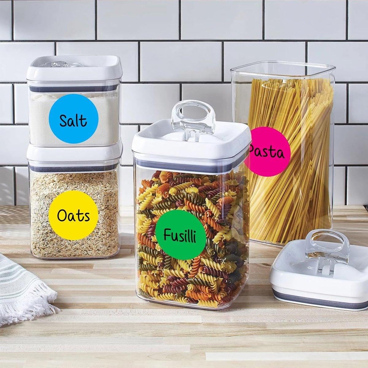 Colored Round Seal Stickers 8 Rolls