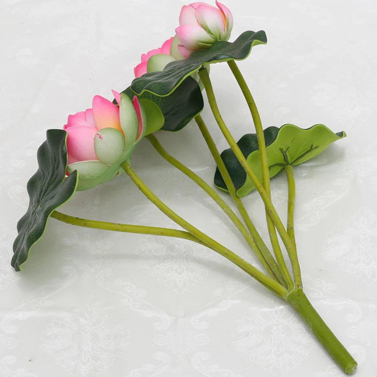 Simulation Lotus Artificial Flowers 2PCS