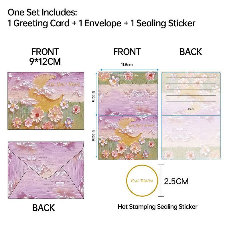 Card Stock Post Card Mini Envelope Set 30PCS