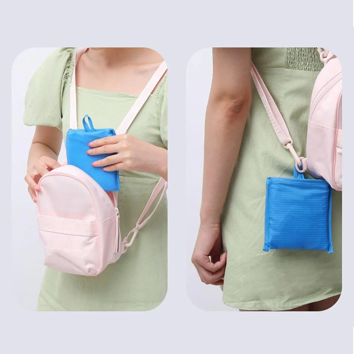 Waterproof Foldable Fabric Reusable Grocery Bags 1PC