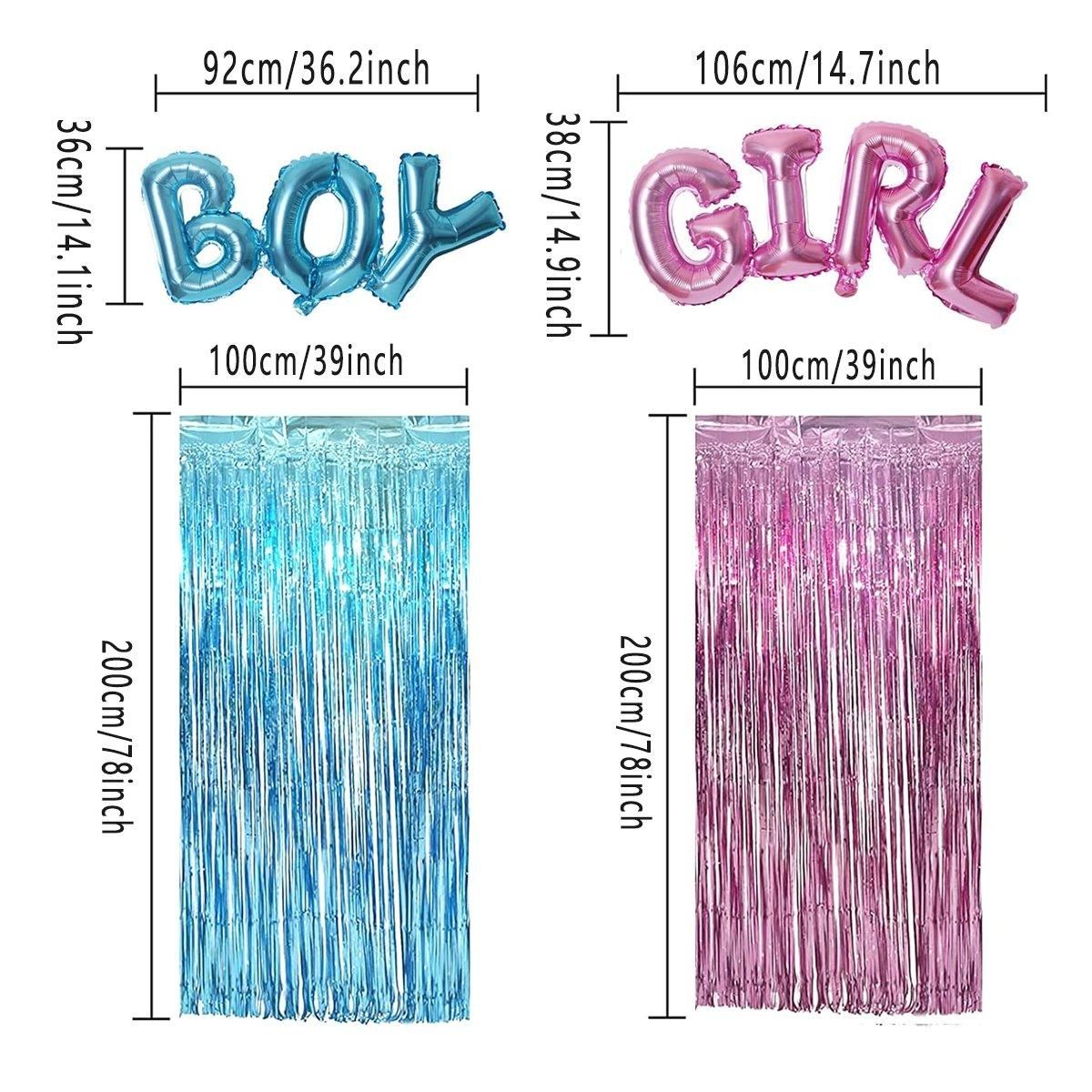4PCS Balloons Silk Curtain Party Decor