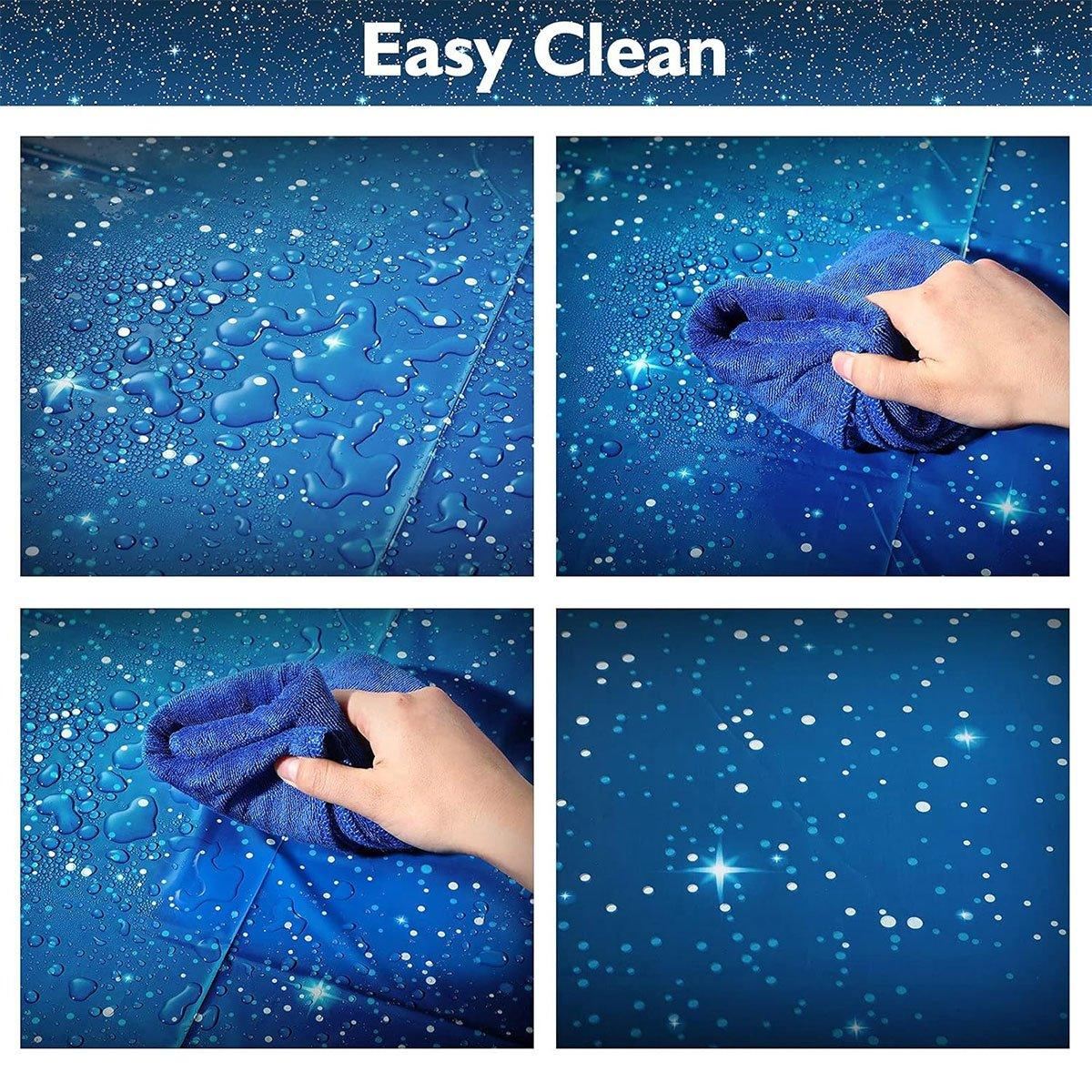 2PCS Disposable Plastic Tablecloth