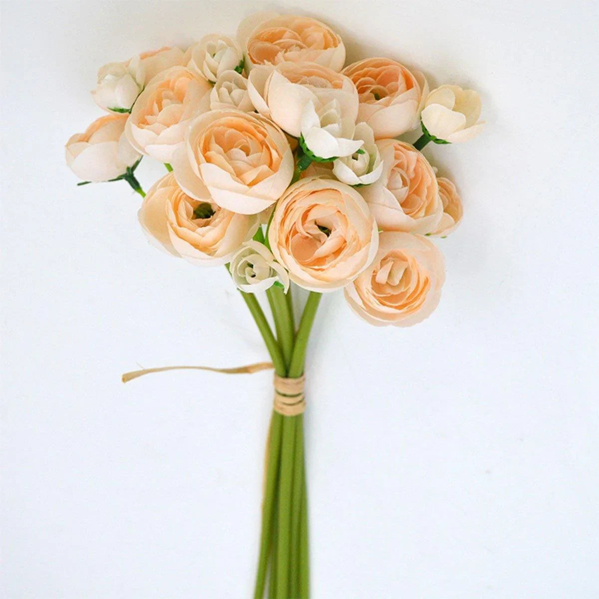 27 Head Broken Ice Blue Holding Flower Fake Flowers 2PCS