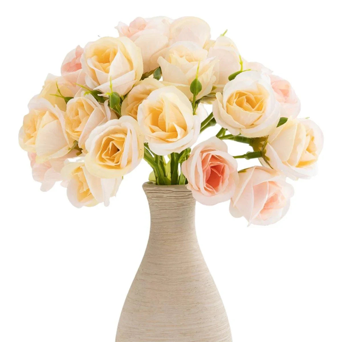 27 Head Broken Ice Blue Holding Flower Fake Flowers 2PCS