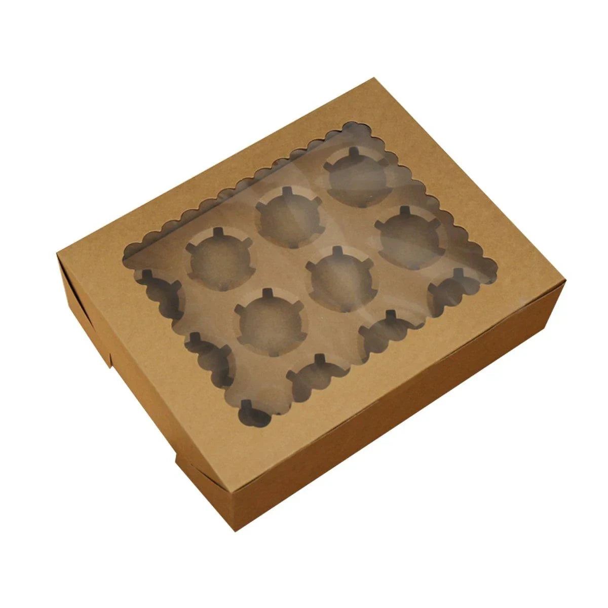 Kraft Paper Cupcake Box 25PCS