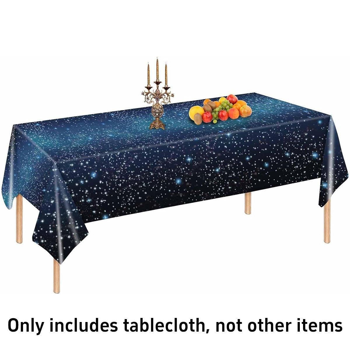 2PCS Disposable Plastic Tablecloth