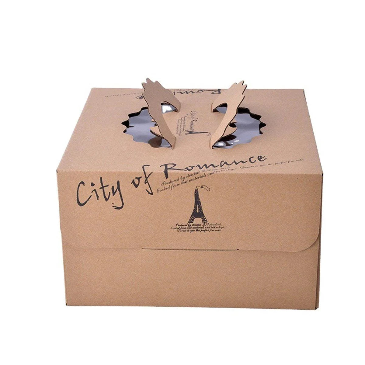 European Style Kraft Paper Cake Boxes 10PCS
