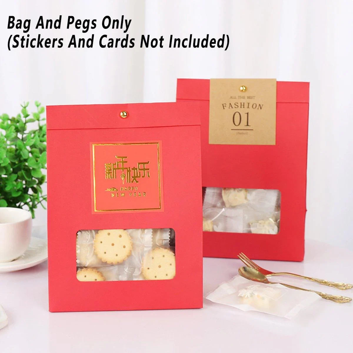 Candy Self-supporting Kraft Paper Bag 10PCS