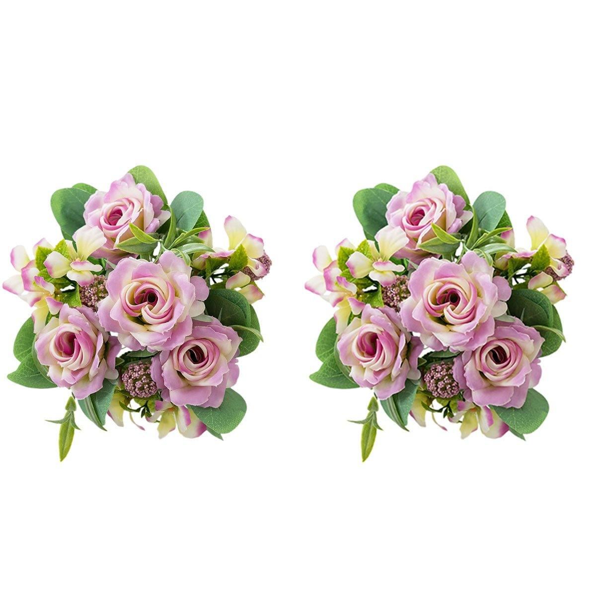 Artificial Flower Rose Bouquets 2PCS