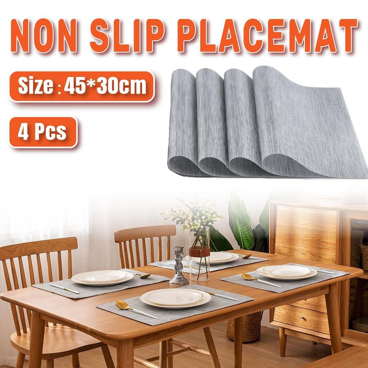 PVC Braided Non Slip Placemats  4PCS