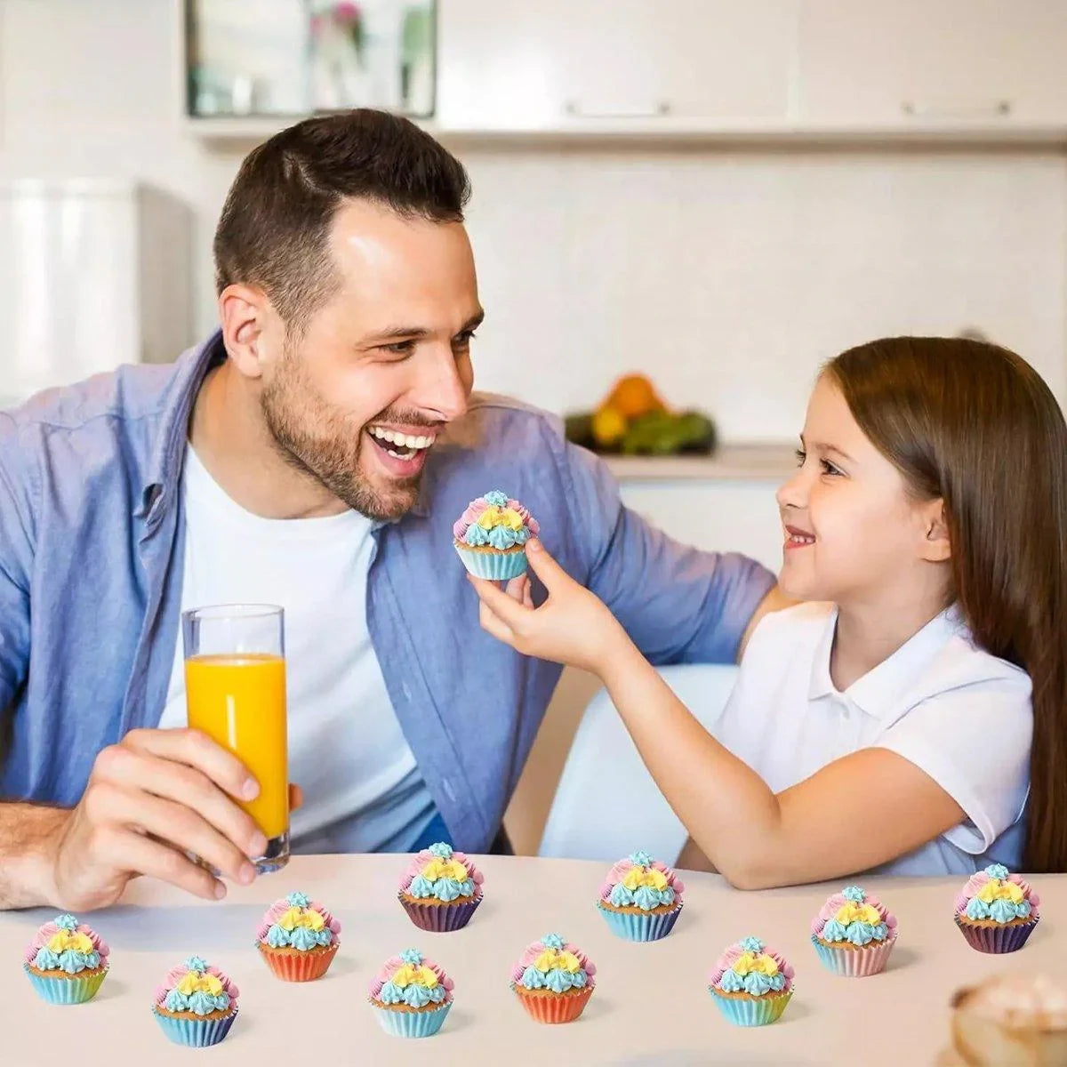 Gradient Cupcake Inserts Cupcake Moulds 300PCS