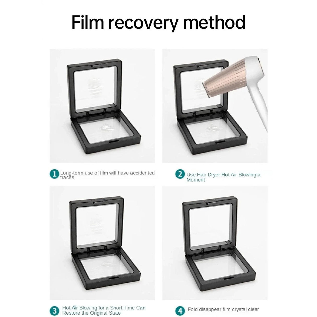 Display Box Plastic Jewelry Storage 10pcs