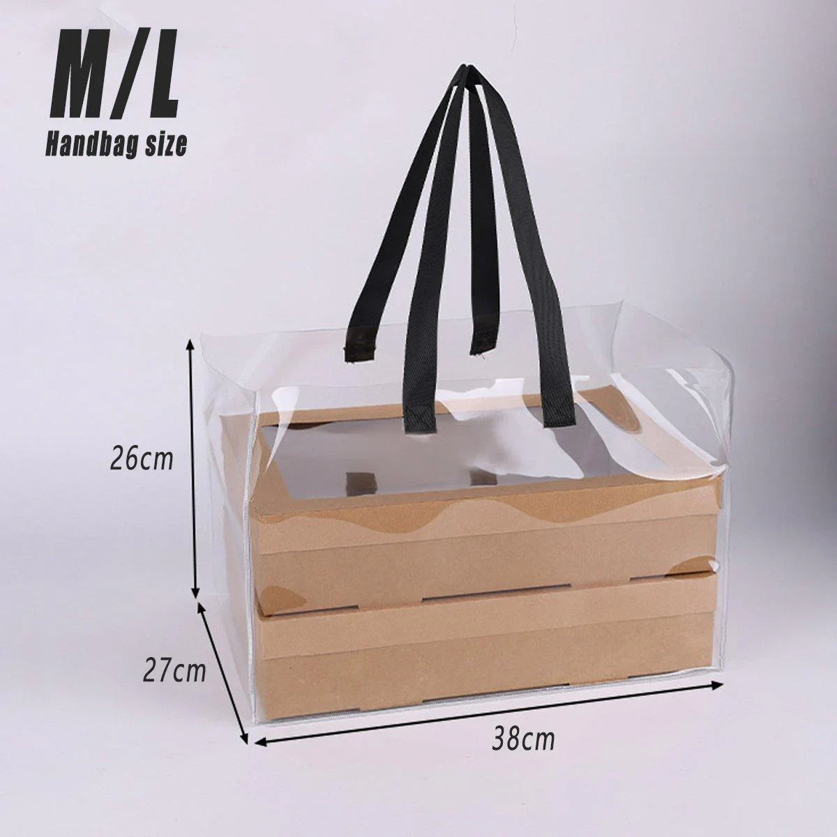 Grazing Boxes Kraft Paper with Clear Window 10PCS
