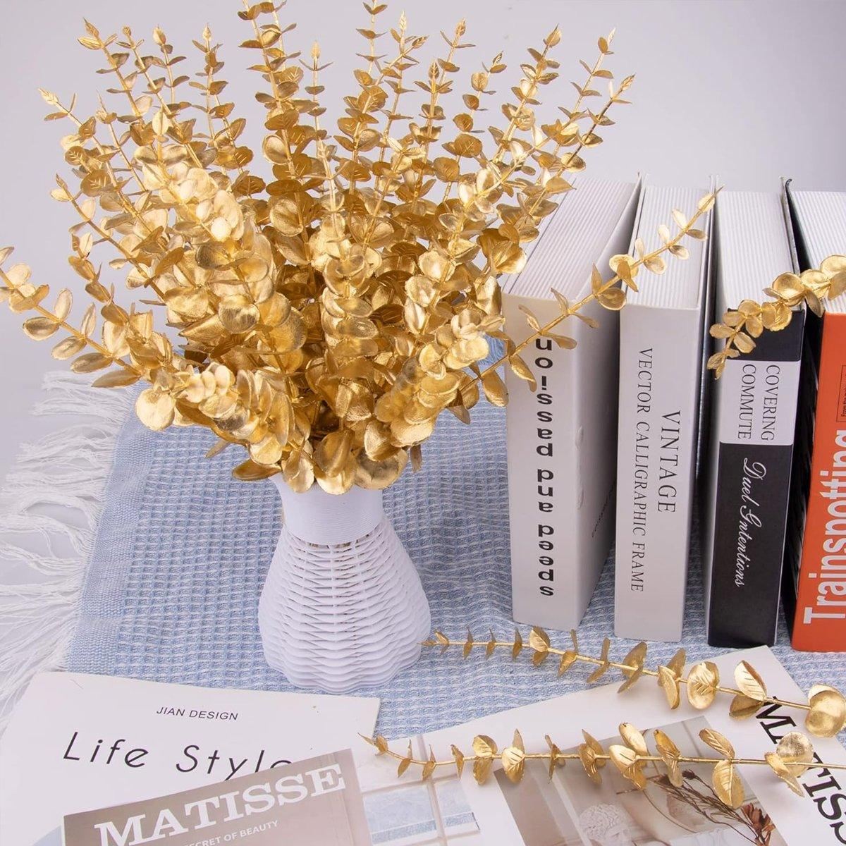 20PCS Eucalyptus Leaves Plastic