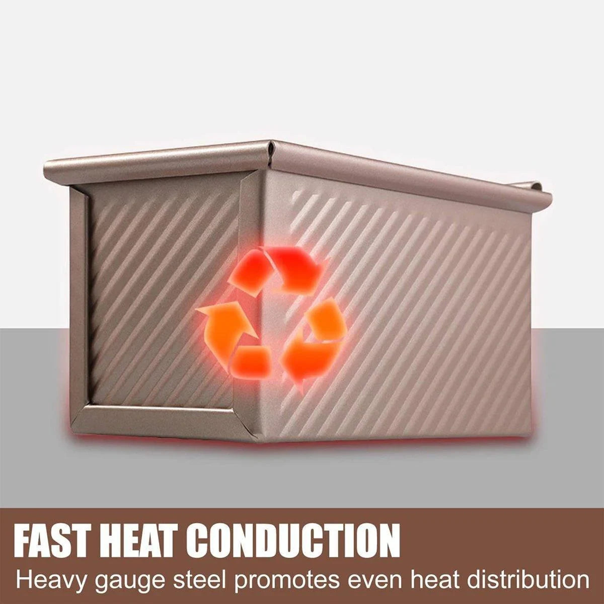 Golden Toast Bread Box 1PC