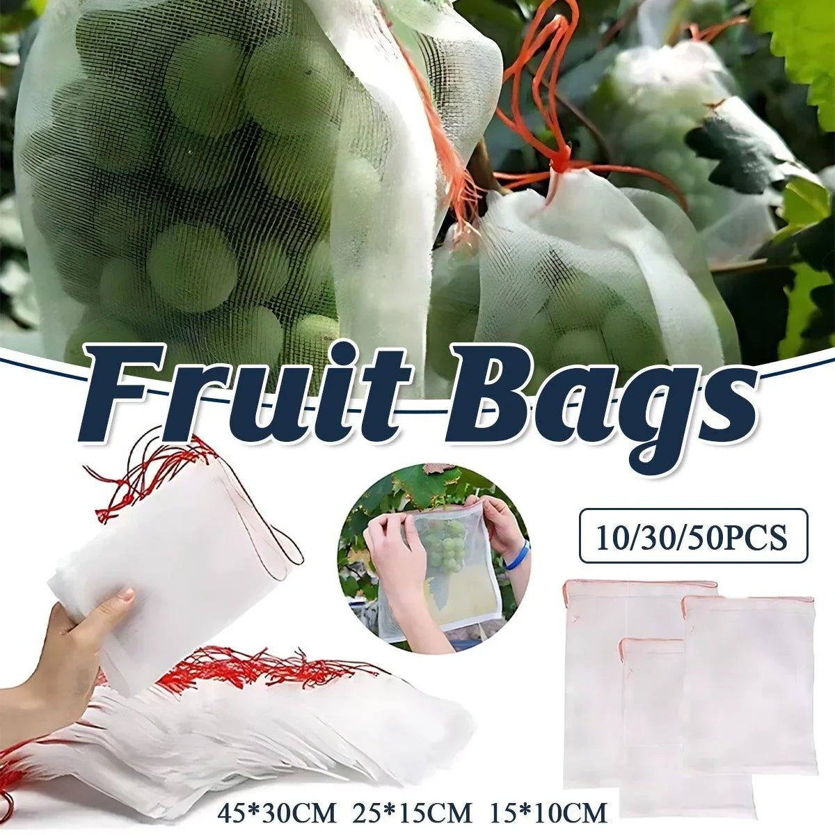 Fruit Vegetable Protection Mesh Bags 10-50PCS