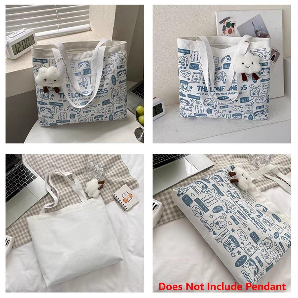 High-Quality Canvas Shoulder Bags 1PC