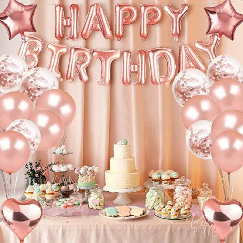 Birthday Balloons Party Decorations Sequin 1Set