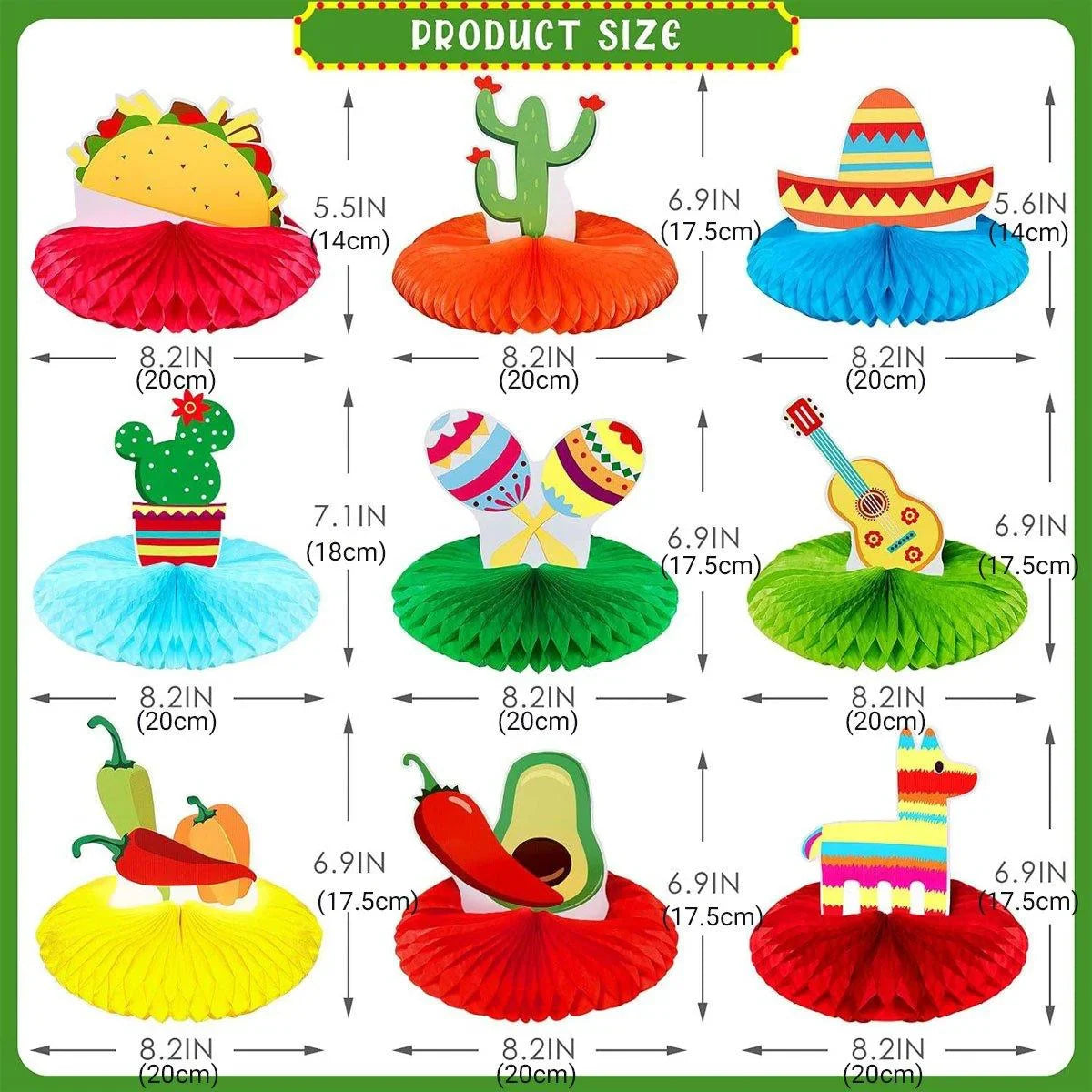 3 Set Honeycomb Tissue Paper Ball Bottom Party Decoration