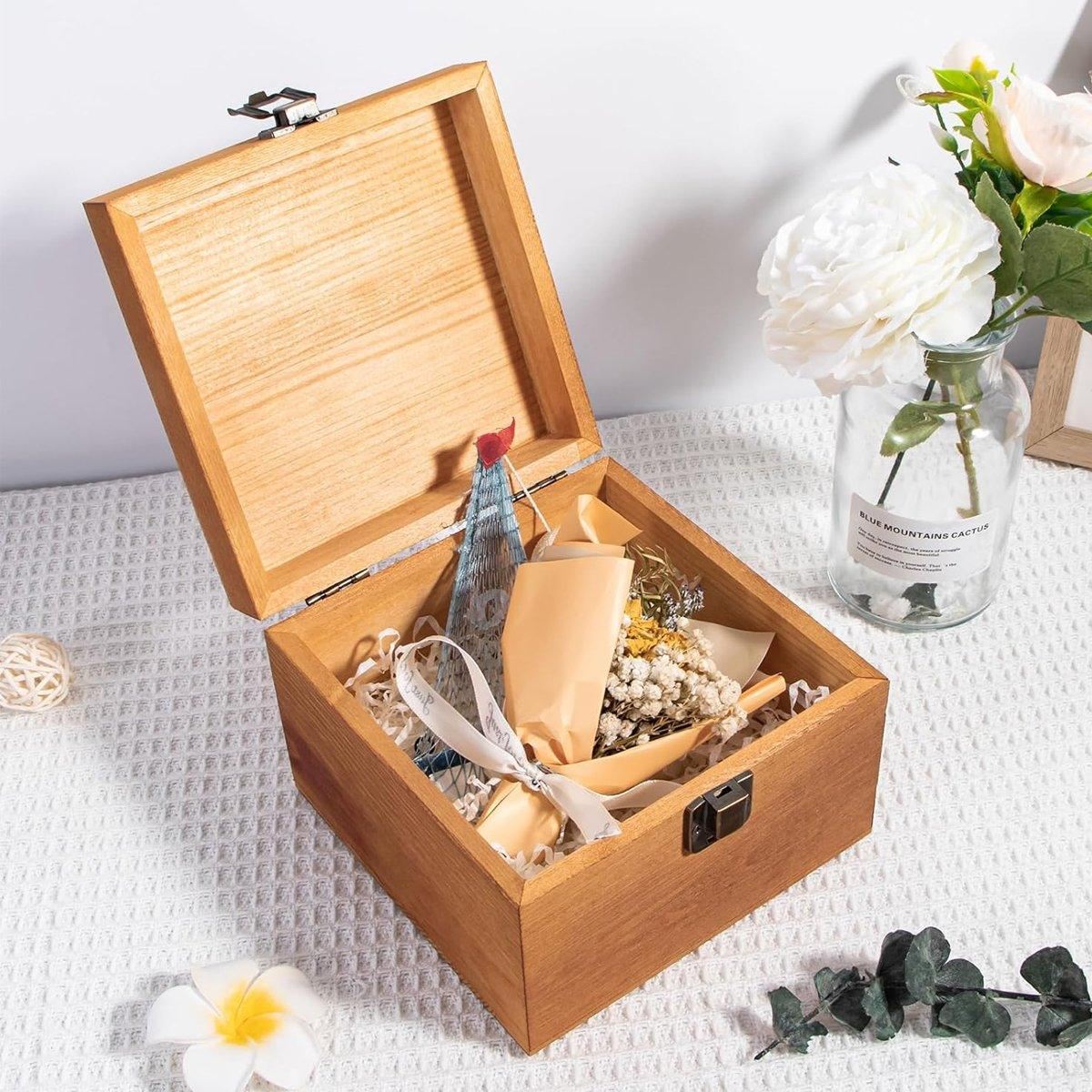 Pine Wooden Gift Box 1PC
