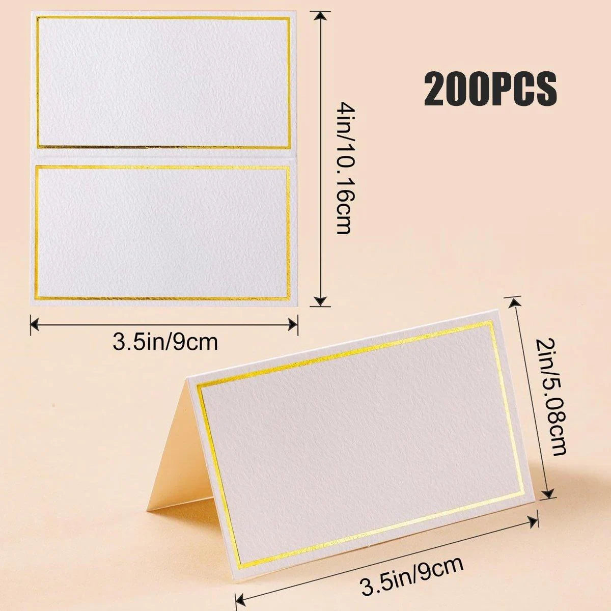 Seat Name Card Writable 200PCS