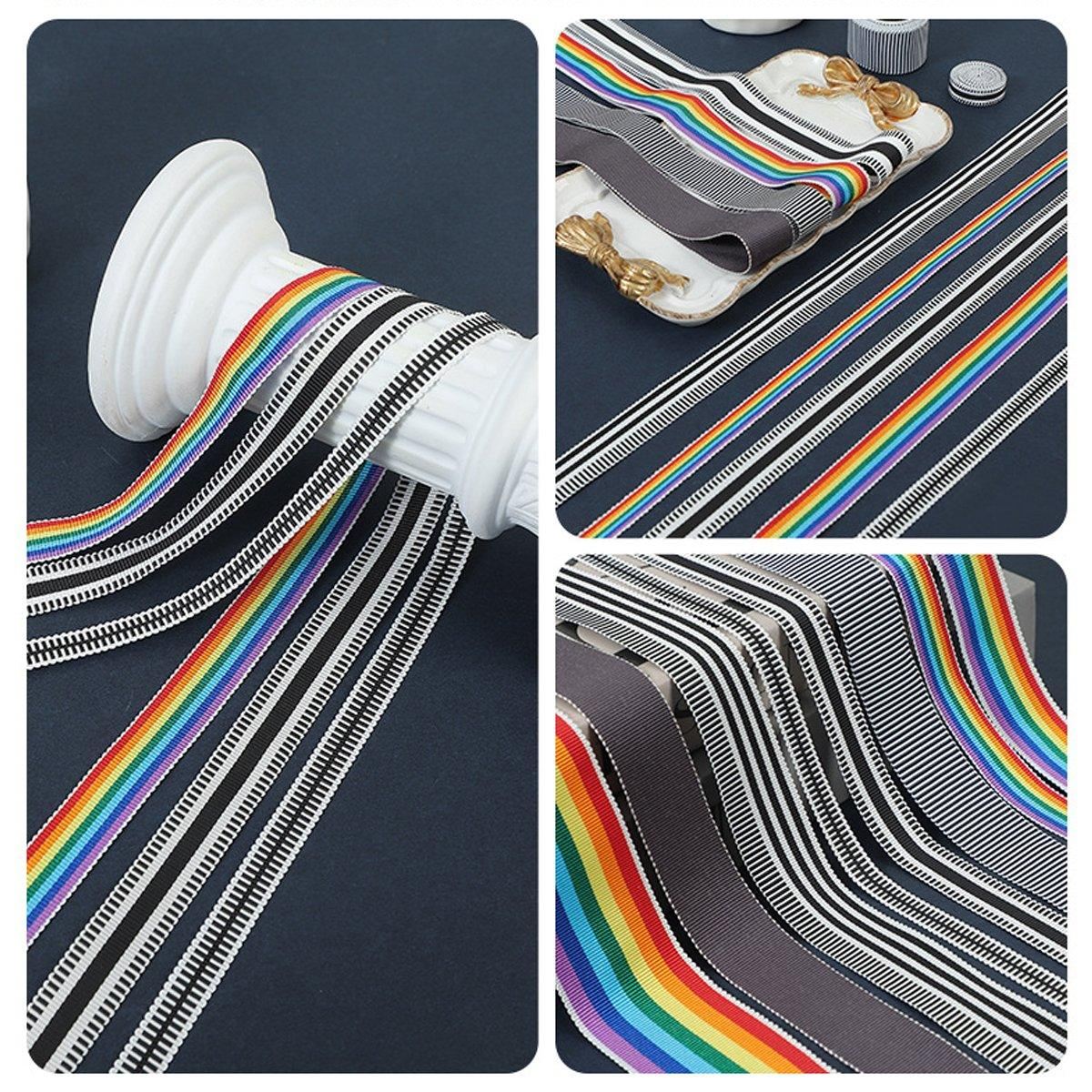 High-Density Fabric Stripe Ribbon 50 Yards