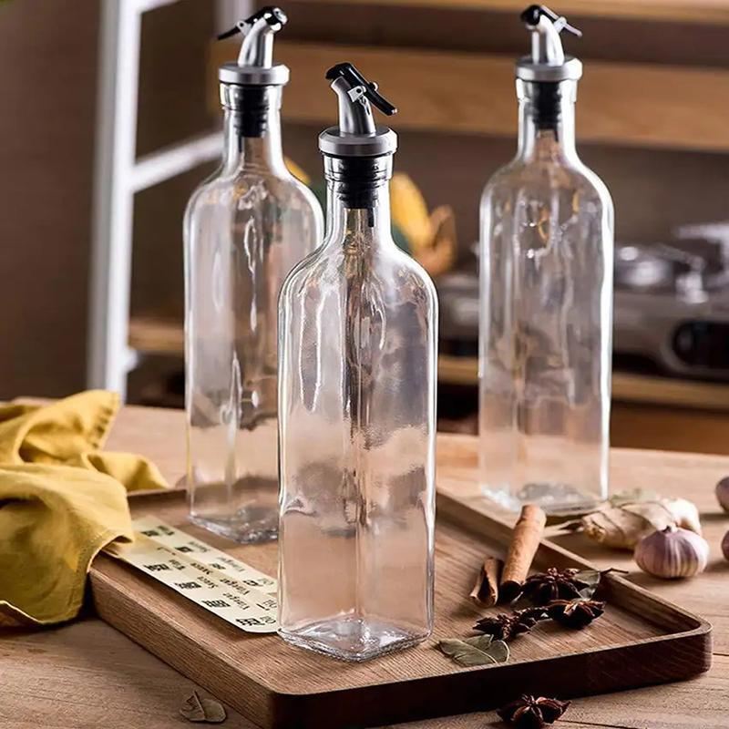 250/500ml Olive Oil Vinegar Dispenser Glass Bottle Kitchen Tools Cooking 1-2PCS