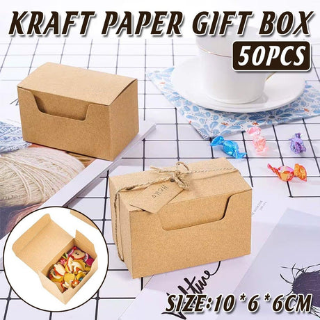Add a rustic touch to your special events with these eco-friendly gift boxes made from high-quality kraft paper.