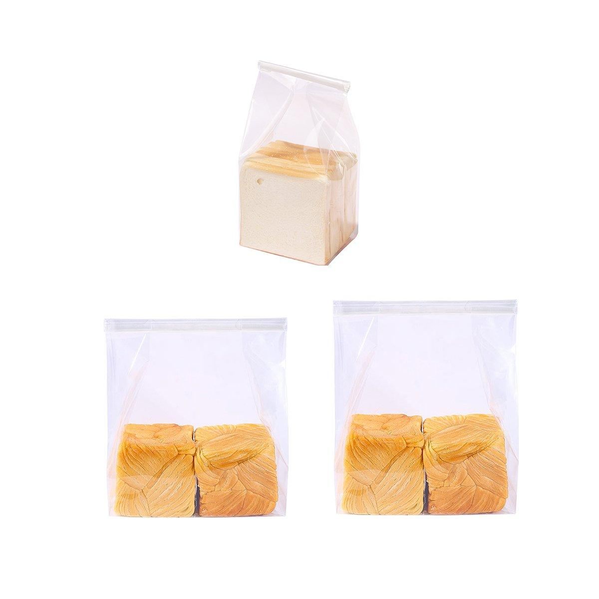 50PCS Resealable Clear Food Storage Bags