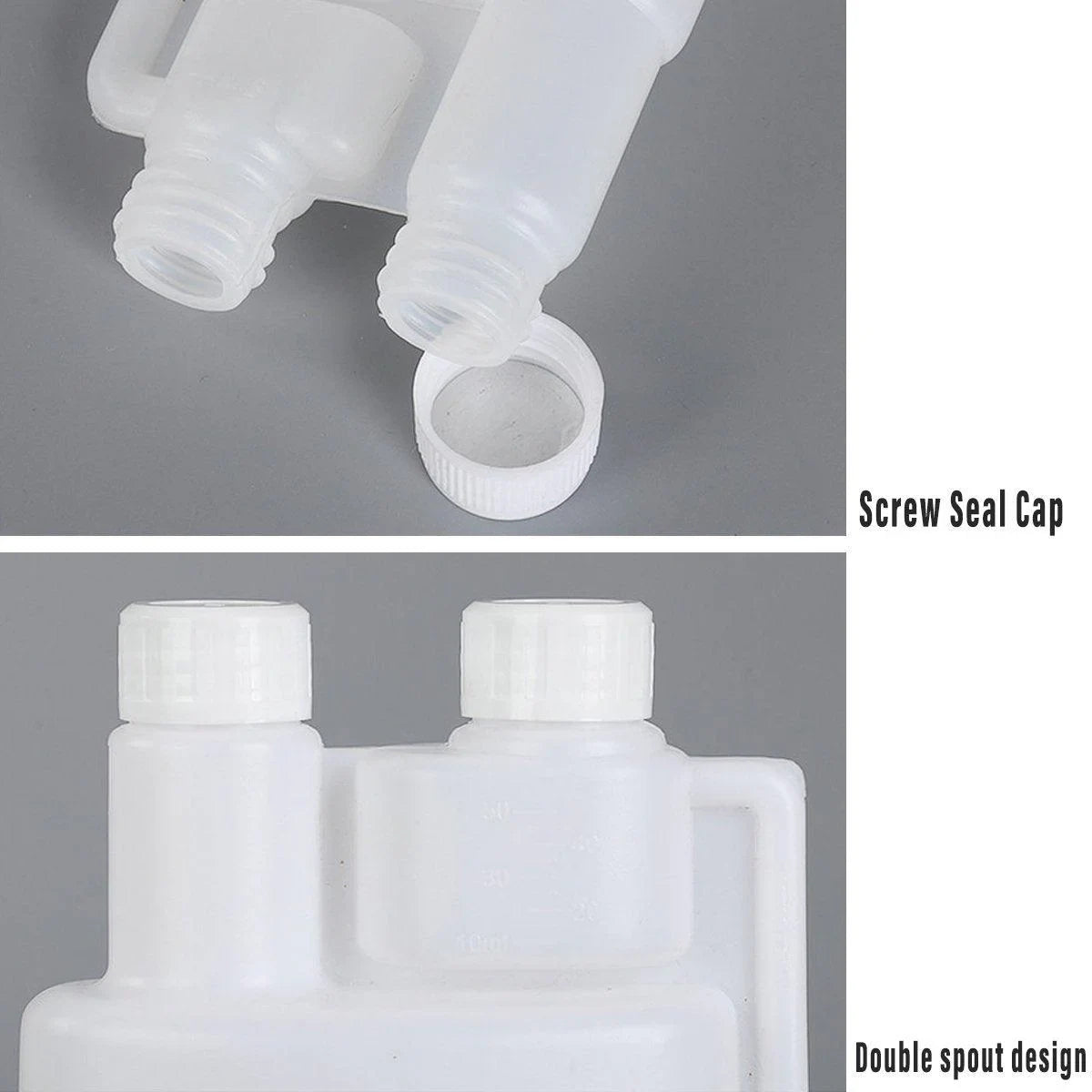 250-1000ml Plastic Twin Chamber Bottle With Tamper Evident Cap