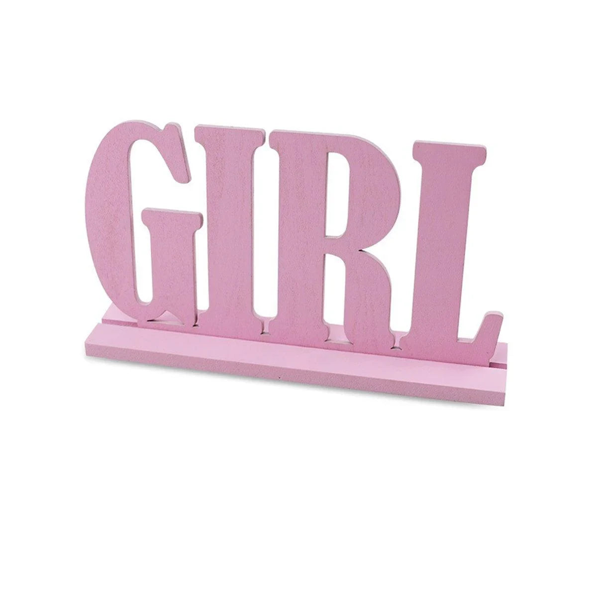 Wooden Party Decorations Blue/Pink 2PCS