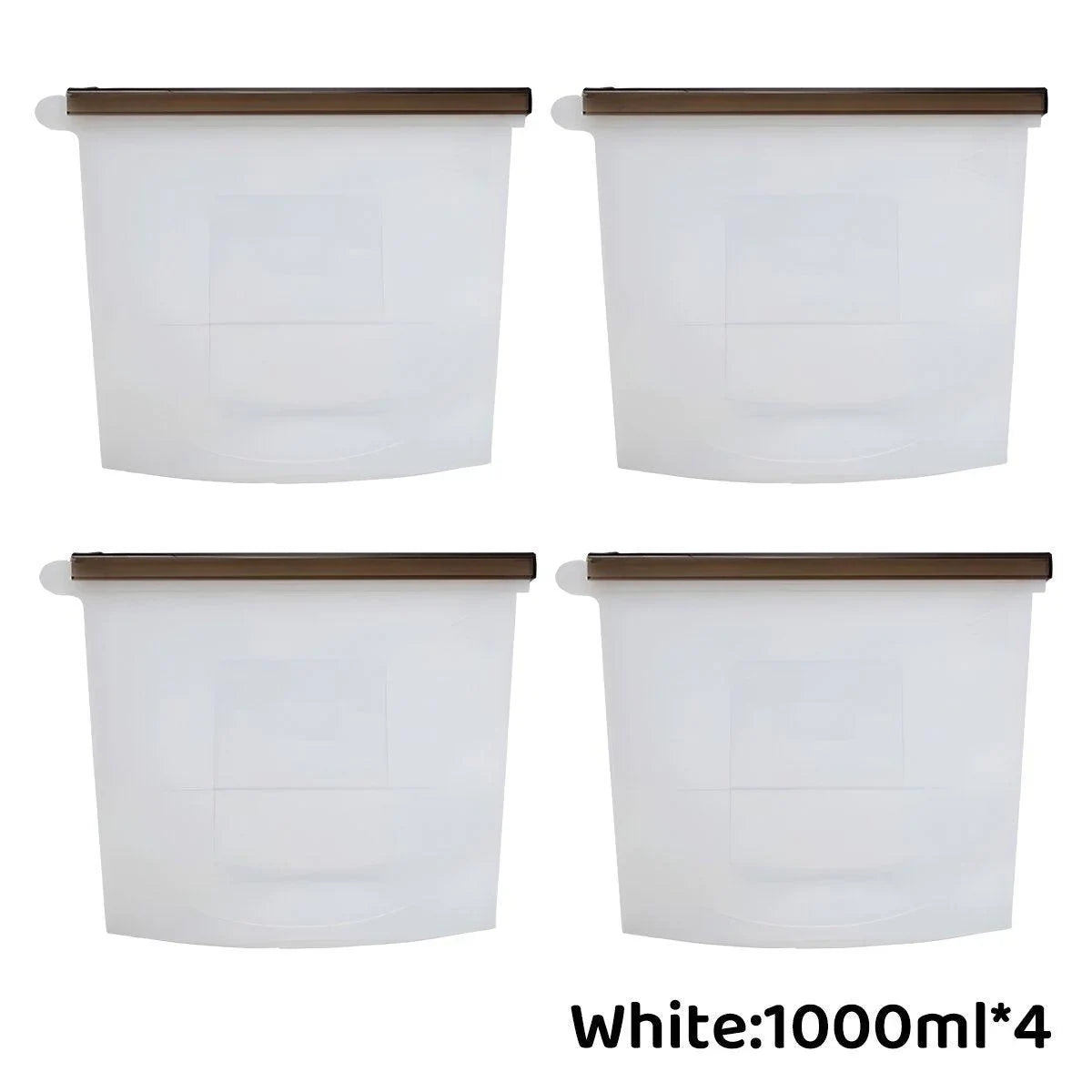 Reusable Silicone Food Storage Bags 500ml-1000ml