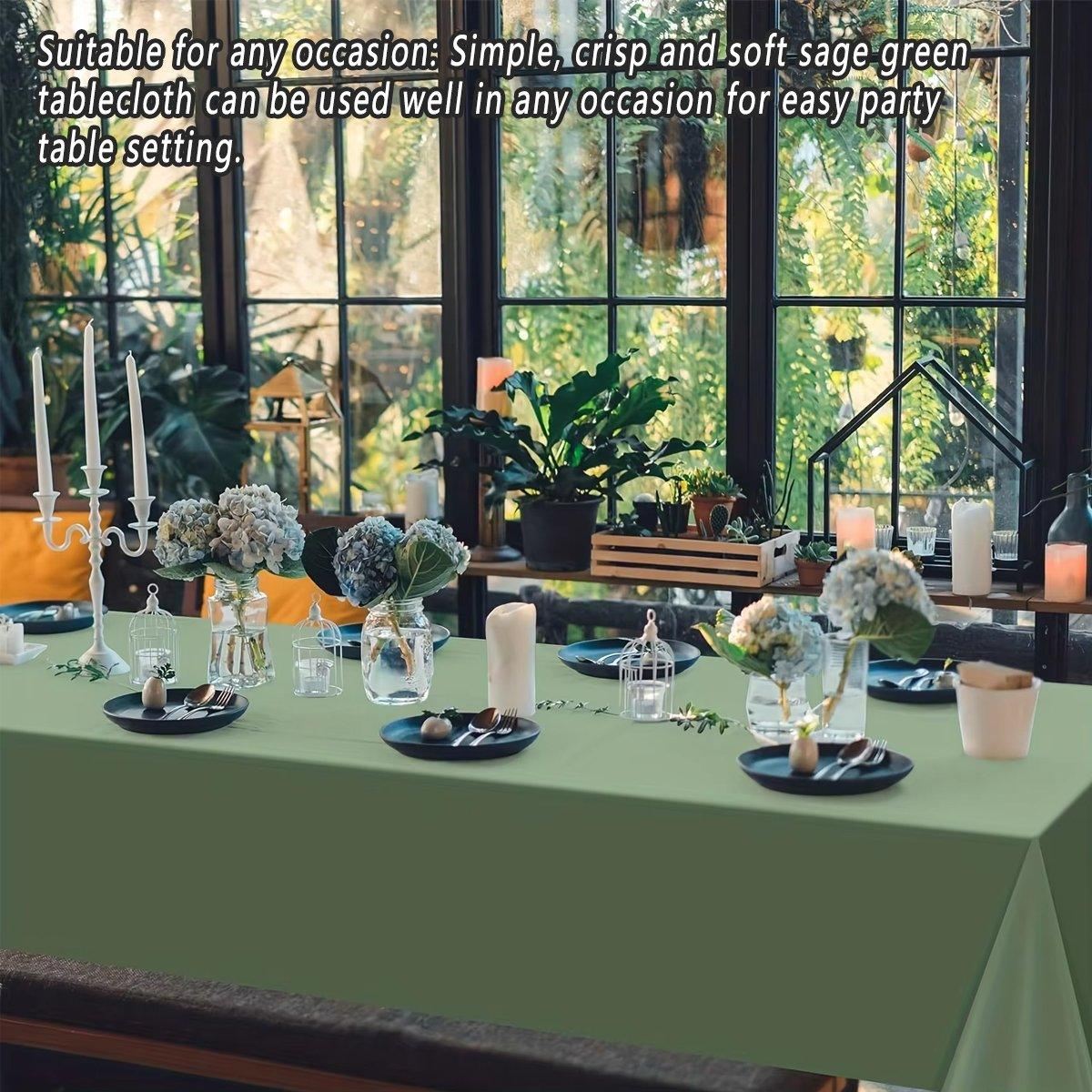 Disposable Tablecloths Green 6PCS