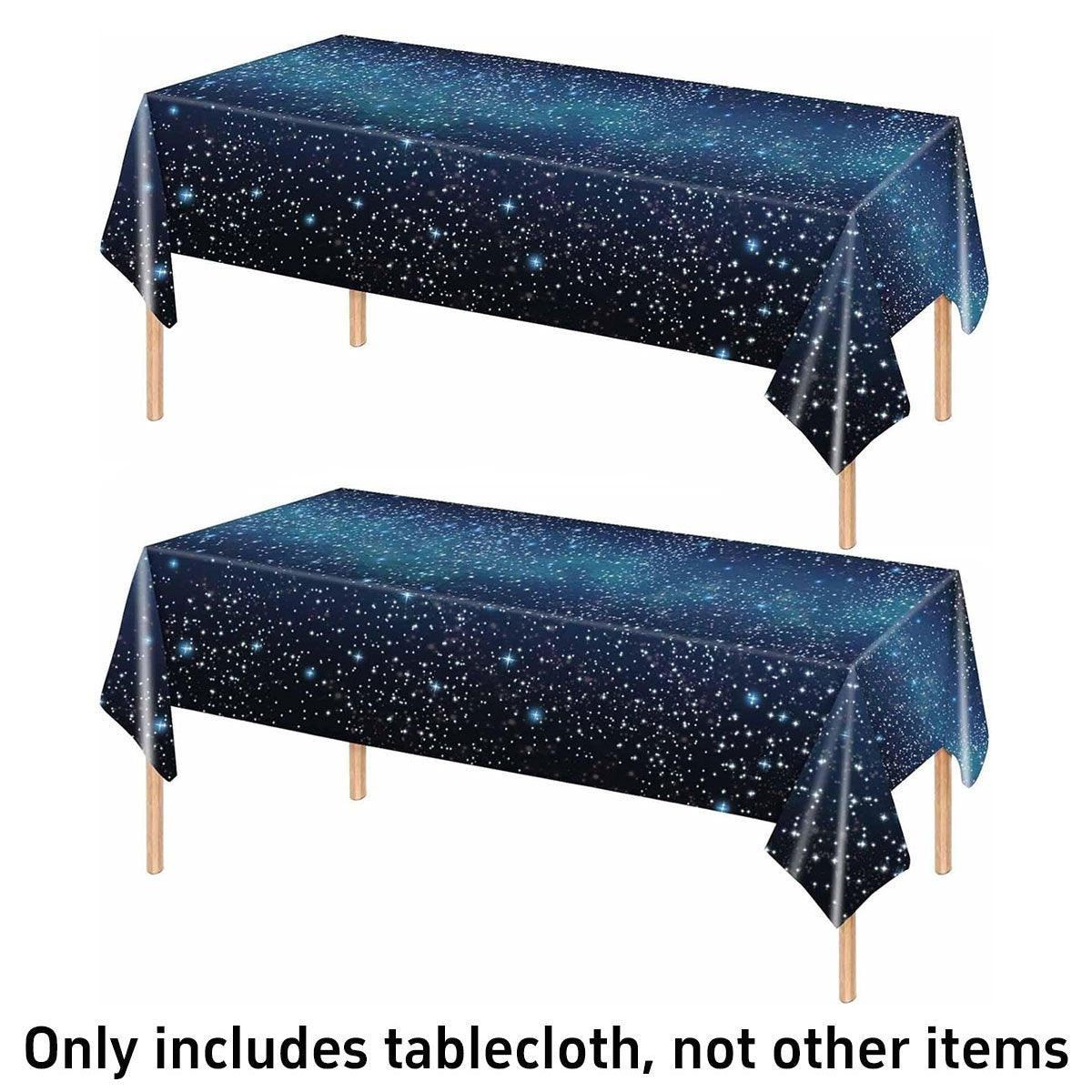 2PCS Disposable Plastic Tablecloth