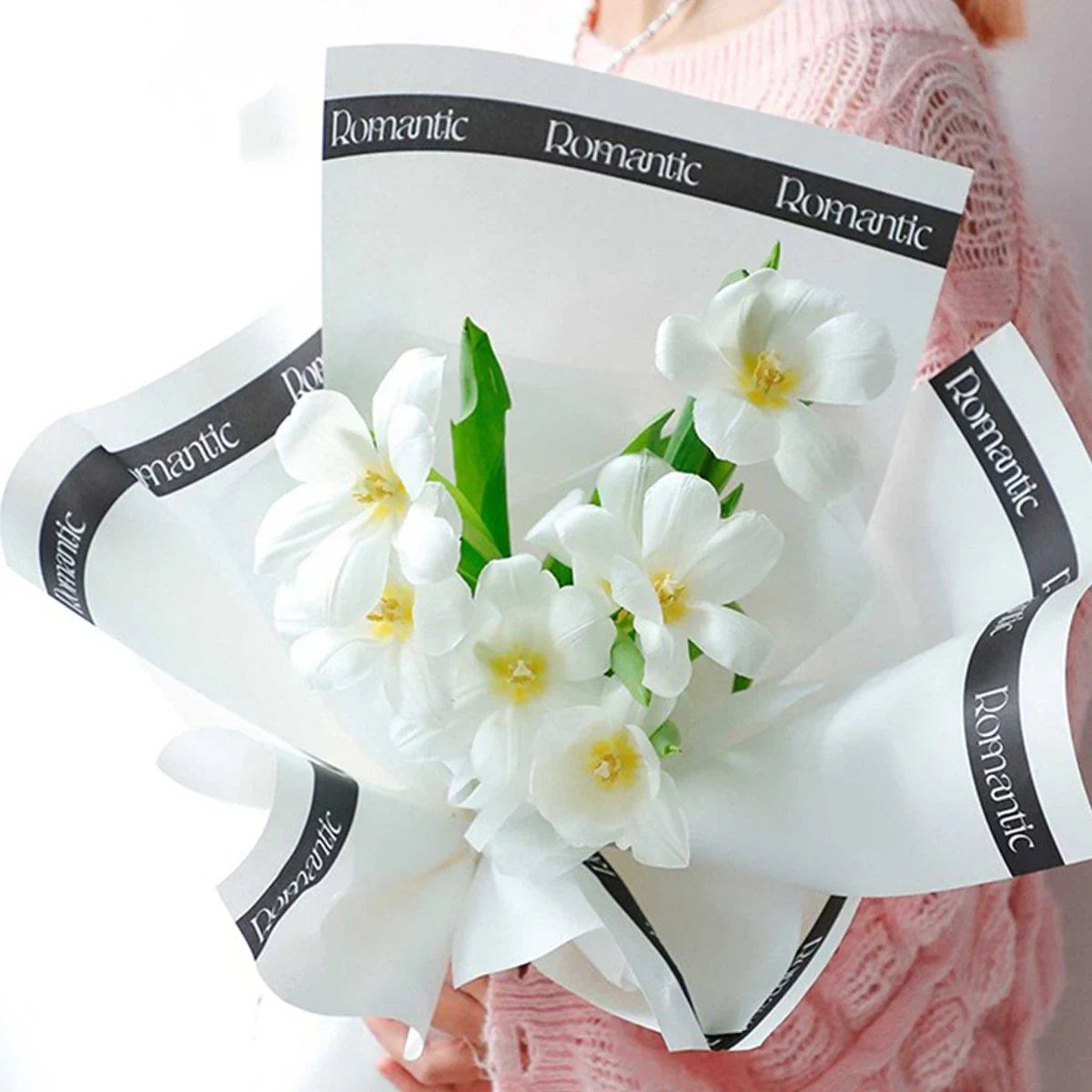 Wrapping Paper Floral Packaging 100 PCS