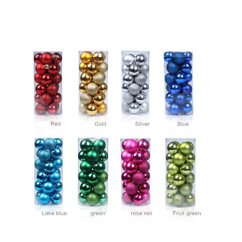 24PCS/Pack Xmas Balls Party Ornament