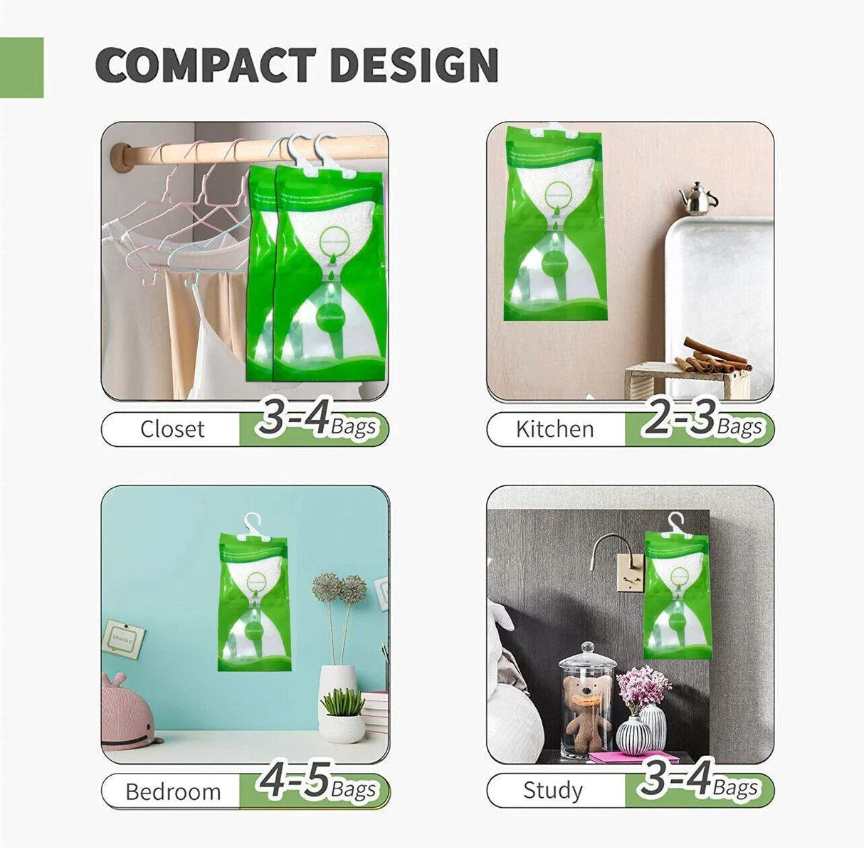 Compact wardrobe dehumidifier for fresh and dry clothes