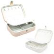 Elegant and compact jewellery organiser with multiple compartments