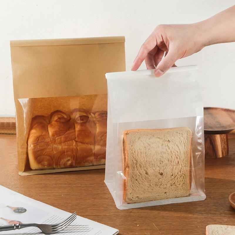 Artisan loaf freshly stored in a Bread Bag on a kitchen counter