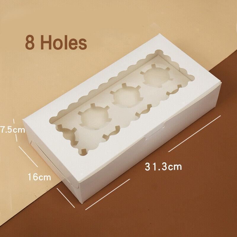 Durable and clear cupcake containers for transporting and storing cupcakes