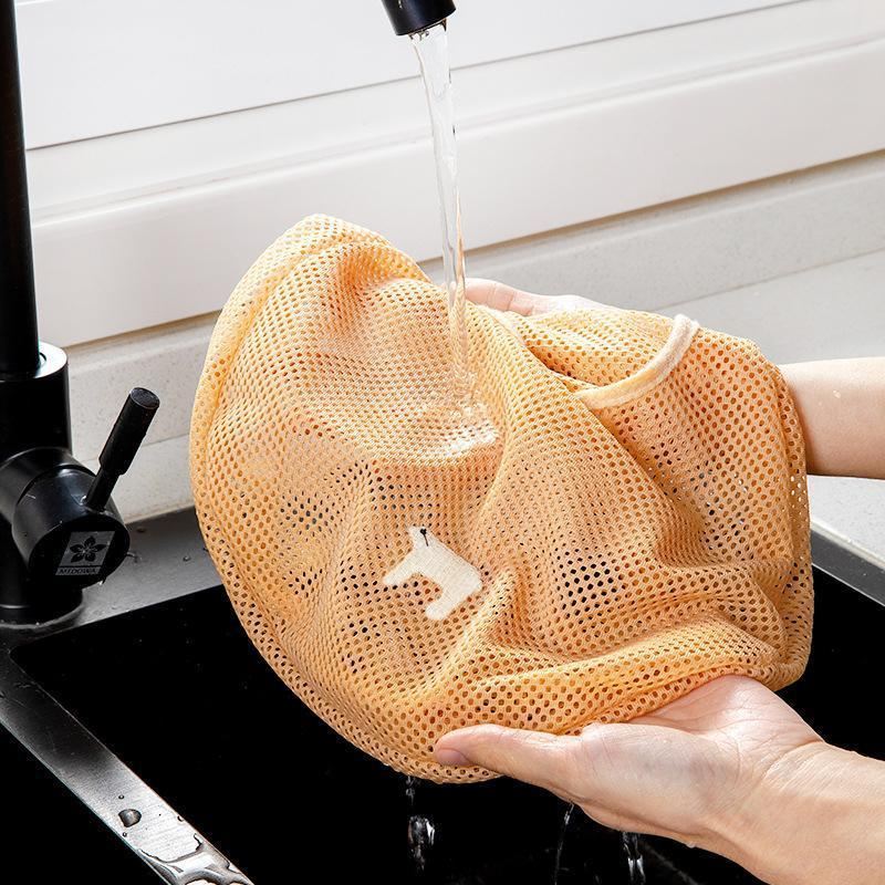 Kitchen Storage Mesh Bag 1PC 3Colours Polyester - Discount Packaging Warehouse