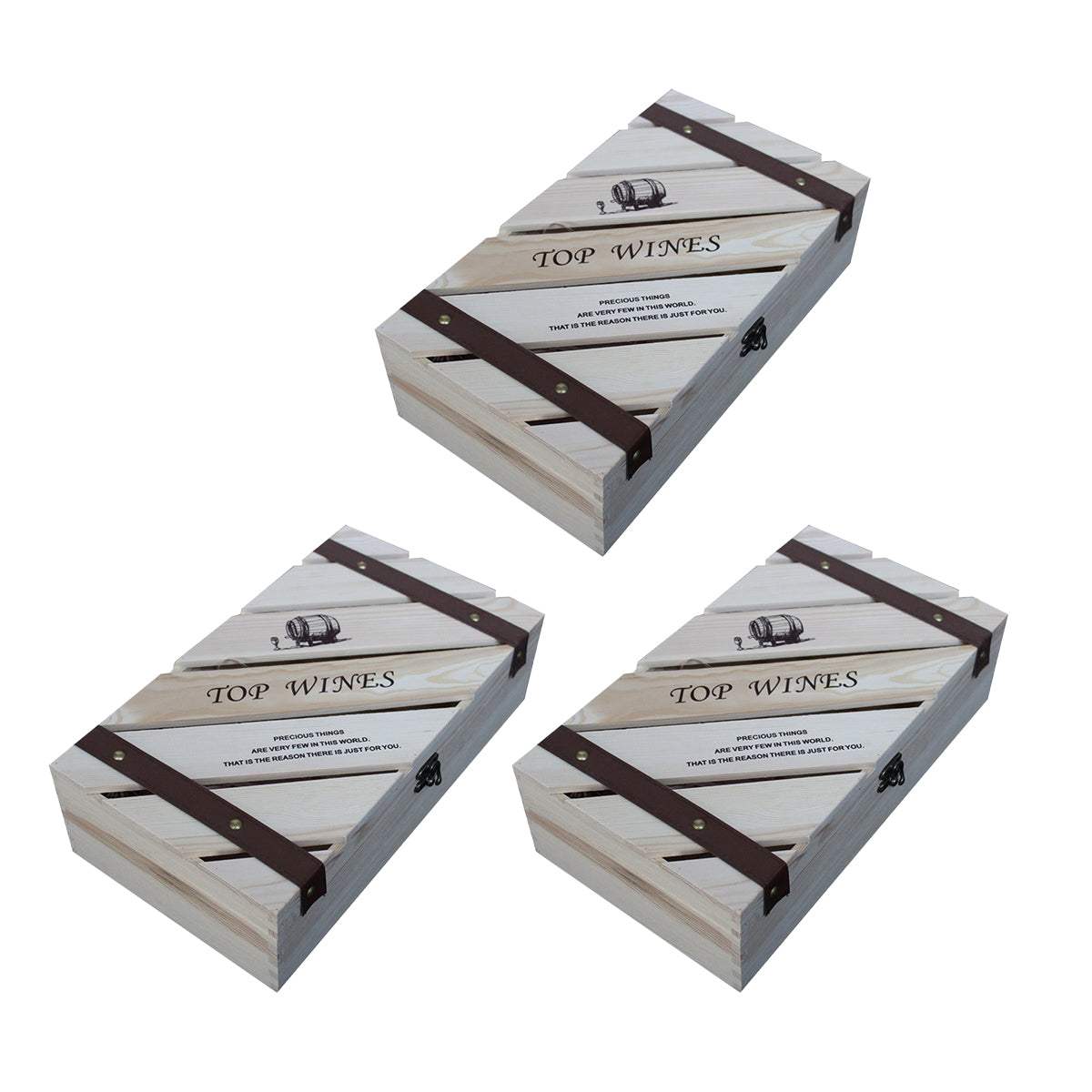 Wooden Wine Box Durable Exquisite Packaging Case for Wine Storage