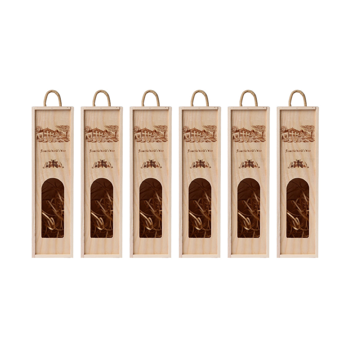 Wooden Wine Box Durable Exquisite Packaging Case for Wine Storage