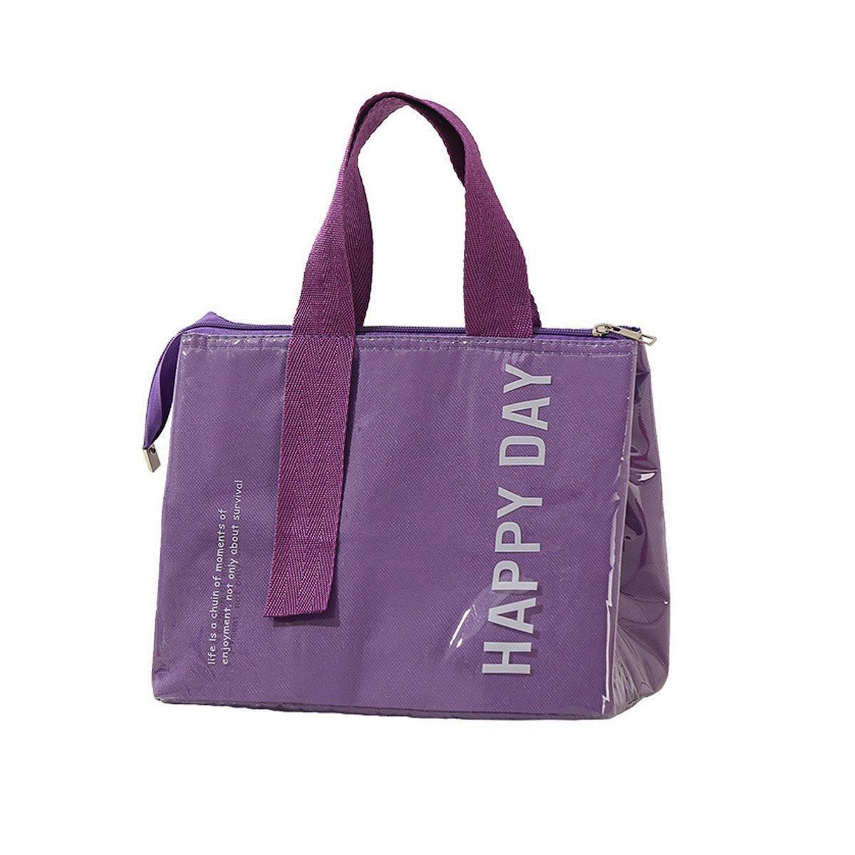 Large Capacity Lunch Bag 1PC 5Colours Thermal Insulated - Discount Packaging Warehouse