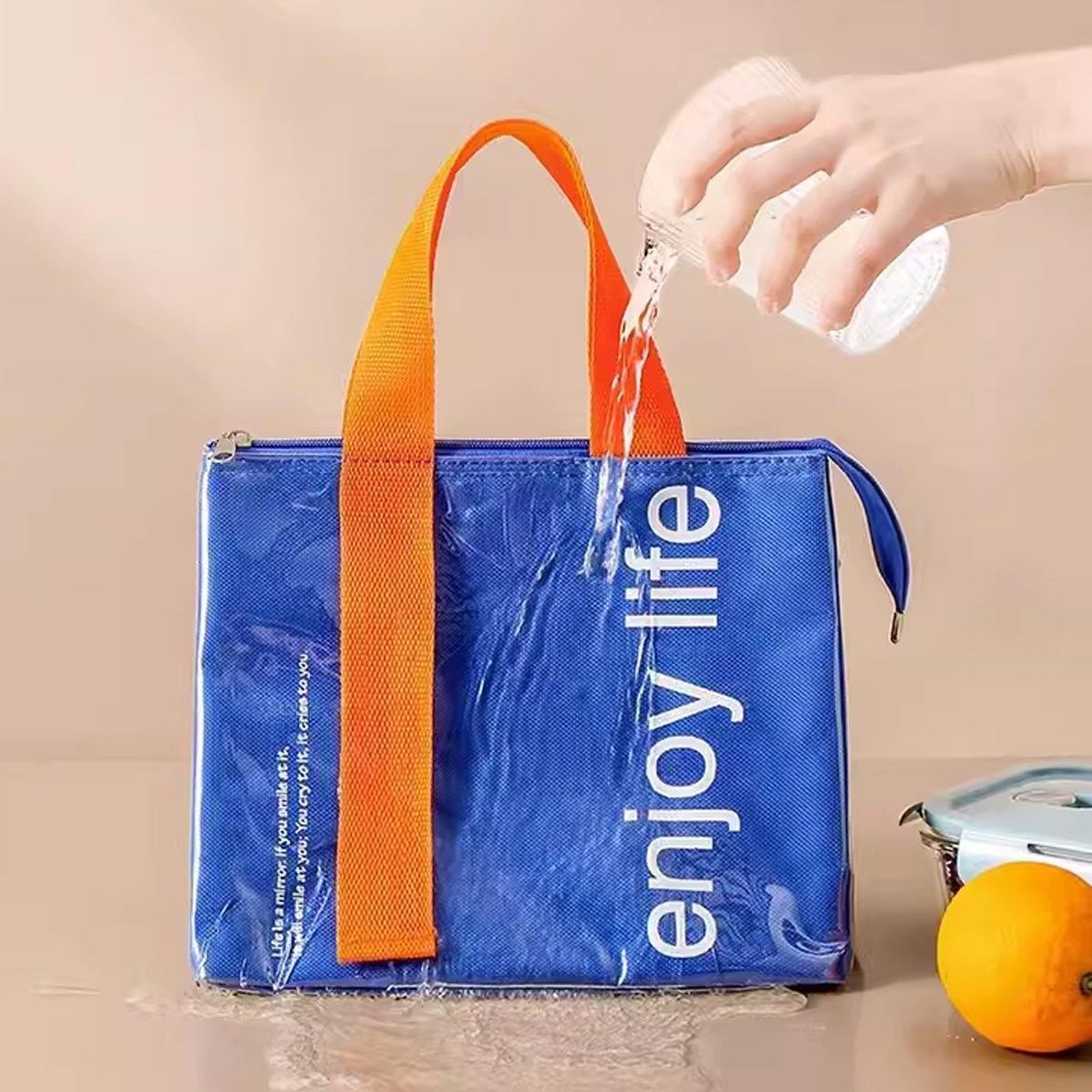 Large Capacity Lunch Bag 1PC 5Colours Thermal Insulated - Discount Packaging Warehouse