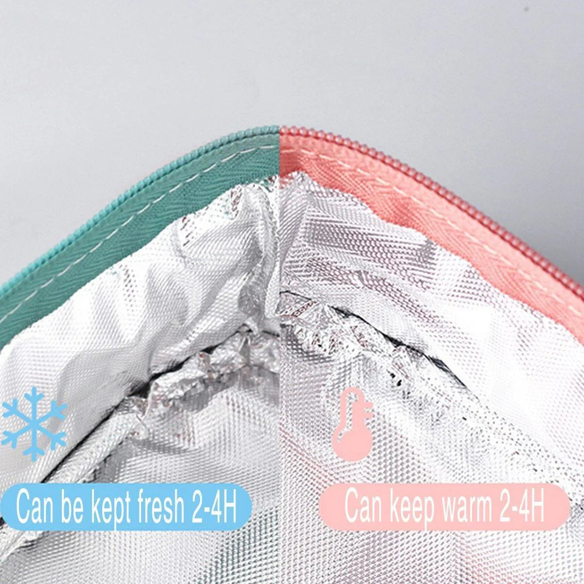 Large Capacity Lunch Bag 1PC 5Colours Thermal Insulated - Discount Packaging Warehouse