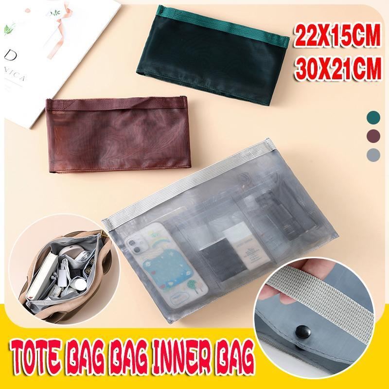 Large Capacity Mesh Storage Handbag 1PC 2Sizes 3Colours PVC - Discount Packaging Warehouse