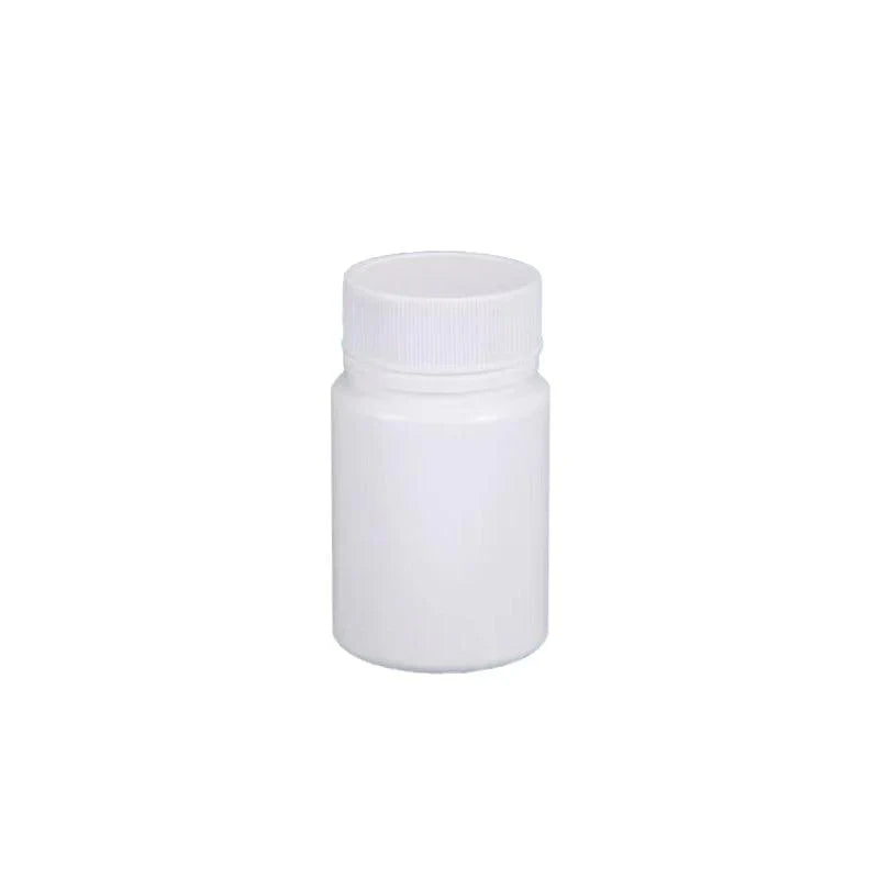 White PE Capsule Bottle Small Medicine Bottle 100PCS